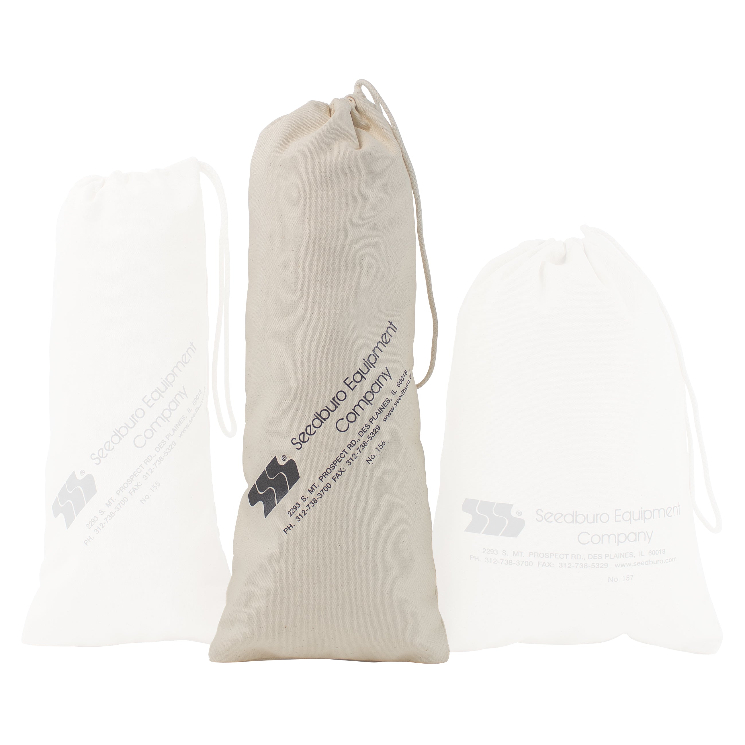 Canvas Grain Sample Bags 152; 155; 156; 157 – Seedburo