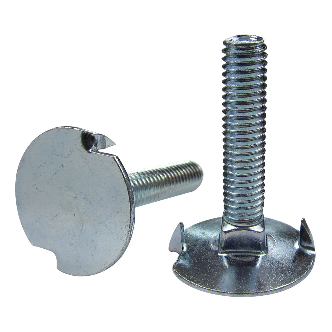 Steel Elevator Bolts with Finished Hex Nuts - Fanged