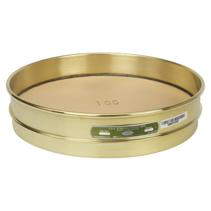 U.S. Testing Sieves 12" Half Height Brass Frame