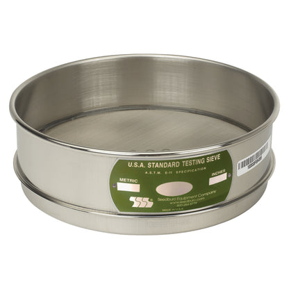 U.S. Testing Sieves 8" Full Height Stainless Steel Frame