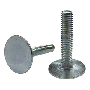 Steel Elevator Bolts with Finished Hex Nuts - Flathead